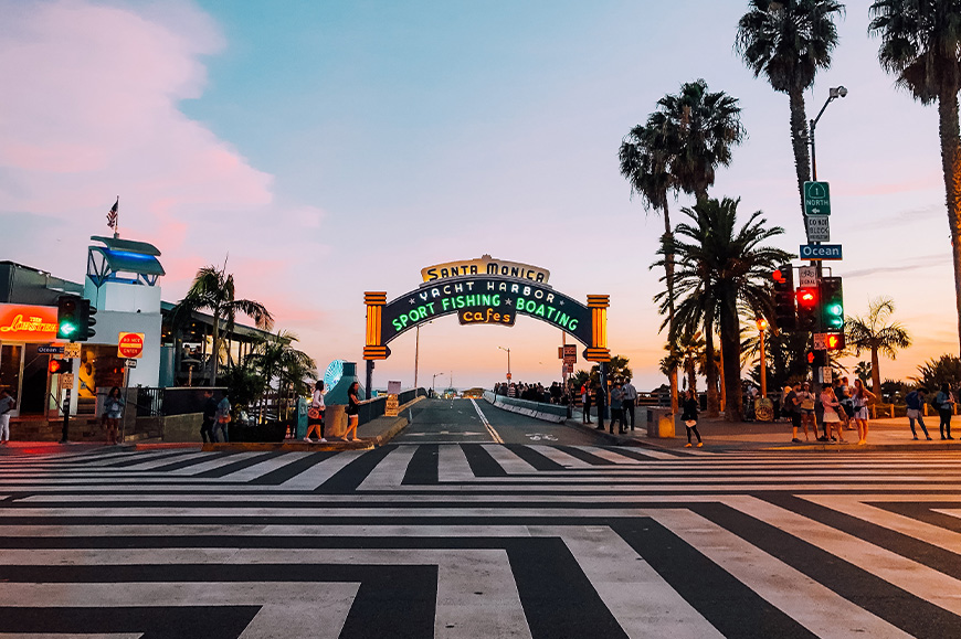 LA - The beach-front city of Santa Monica